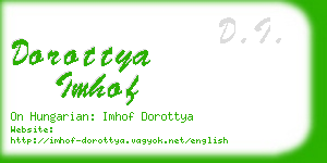 dorottya imhof business card